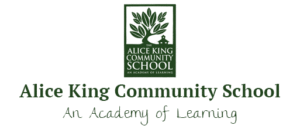 logotipo de la escuela comunitaria alice king